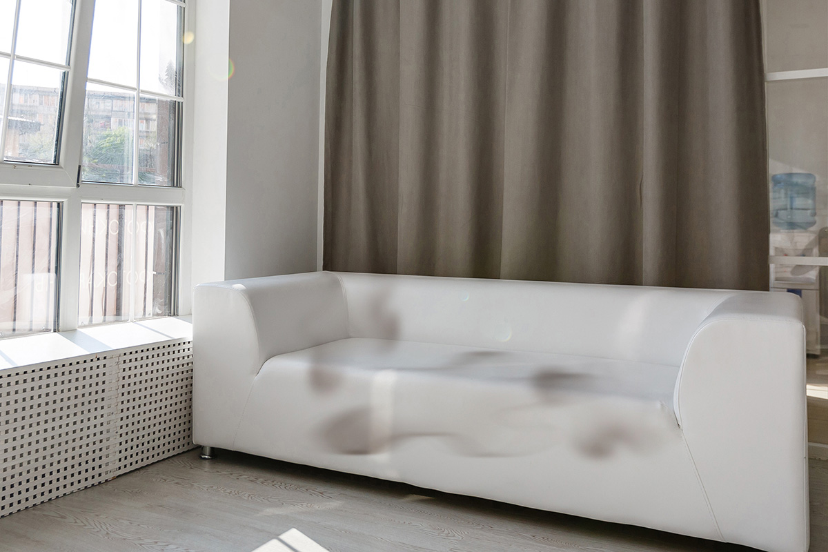 clean and dirty sofa before and after, Cleaning service clean sofa with professional equipment